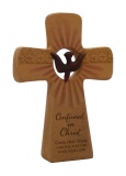 Confirmation Cross Shaped Desk Plaque